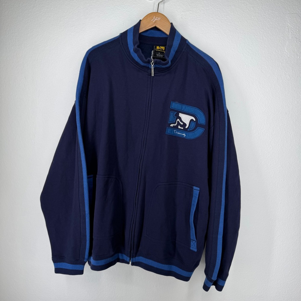 Vintage Drunknmunky Track Jacket Mens  XL Blue Skater Y2K Surf Box Baggy Hip Hop